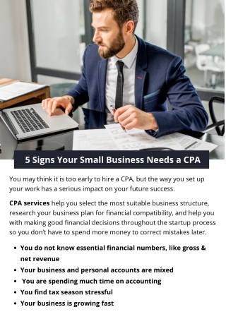 5 Signs Your Small Business Needs a CPA