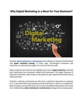 Why Digital Marketing is a Must for Your Business_