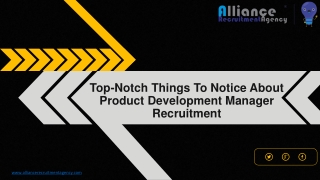product development manager recruitment