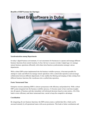 Best Erp software in Dubai