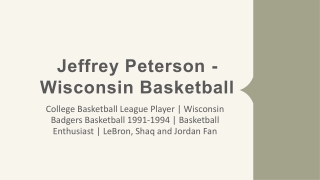 Jeffrey Peterson - Wisconsin - A Very Optimistic Person