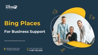 Bing Places For Business Support - Local USA SEO Services