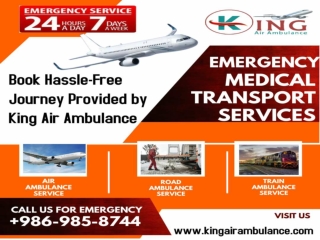 Get Affordable Price King Air Ambulance Service in Patna with ICU Setup