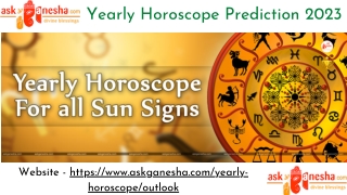 Yearly Horoscope Prediction 2023