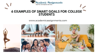 6 Examples of SMART Goals for College Students