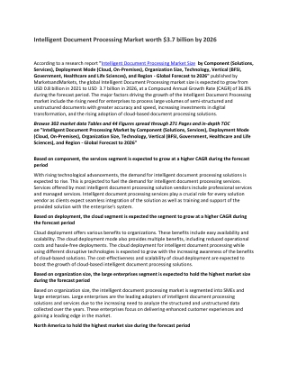 Intelligent Document Processing Market worth $5.2 billion by 2027