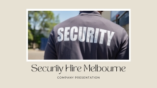 Security Hire Melbourne