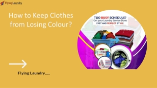 How to Keep Clothes from Losing Colour