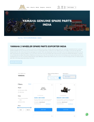 Yamaha OEM Parts The Best Quality for Your Two Wheeler