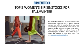 Top 5 Birkenstock Footwear For Women For Winter Season - Check Now!