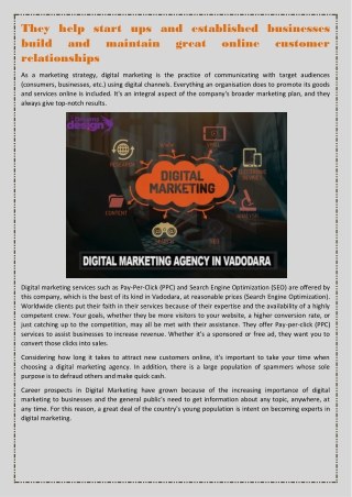 They Help Start Ups And Established Businesses Build And Maintain Great Online Customer Relationships