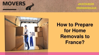 How to Prepare for Home Removals to France