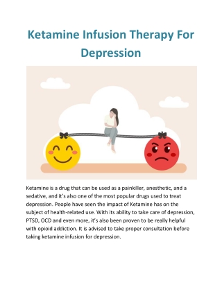 Ketamines For Depression | Ketamines Drug Dose | Ketamines Infusion For Pain