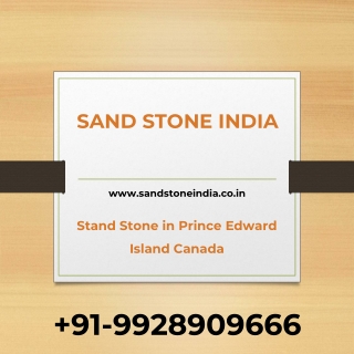 Stand Stone in Ontario Canada - Sand Stone India