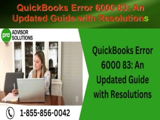 QuickBooks Error 6000 83 An Updated Guide with Resolutions