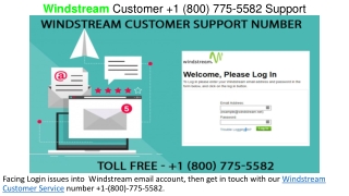 Windstream  1(800) 775 5582 Contact Support