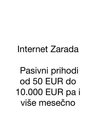 Internet Zarada