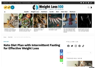 Keto Diet Plan with Intermittent Fasting
