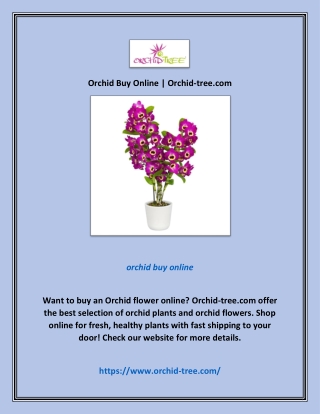 Orchid Buy Online | Orchid-tree.com