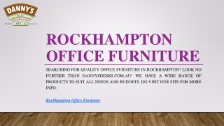 Rockhampton Office Furniture | Dannysdesks.com.au