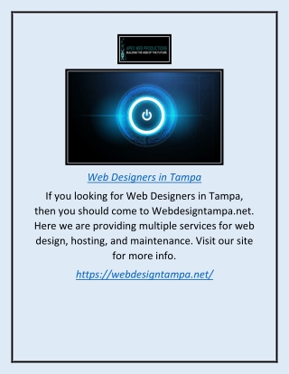 Web Designers in Tampa | Webdesigntampa.net