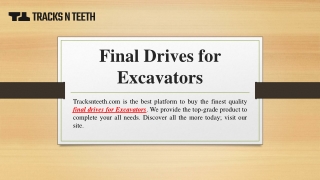 Final Drives for Excavators | Tracksnteeth.com