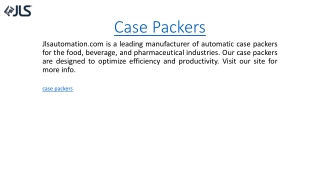 Case Packers  Jlsautomation.com