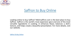 Saffron to Buy Online  Mehrsaffron.com