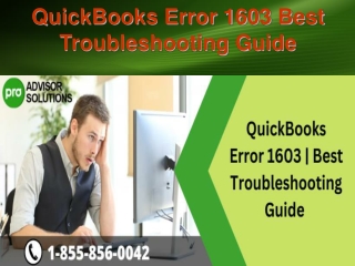 QuickBooks Error 1603 Best Troubleshooting Guide