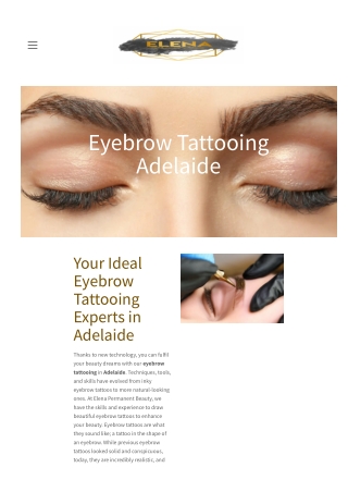 Eyebrow Tattooing Adelaide