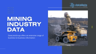Mining industry database