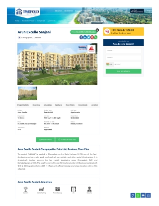 Arun Excello Sanjani Chengalpattu #Chennai Twofold@ #Twofoldchennai Twofold@.