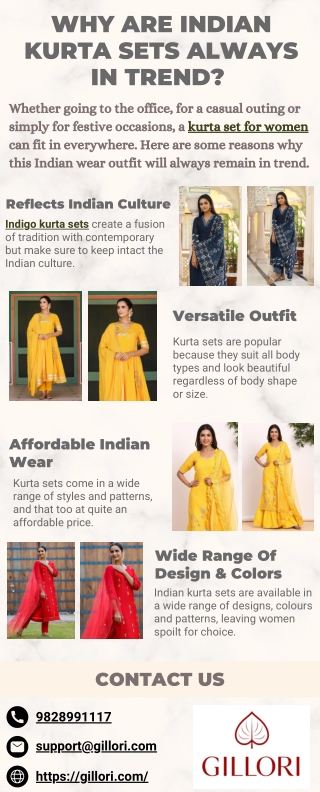 Why Are Indian Kurta Sets Always In Trend?