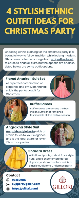 4 Stylish Ethnic Outfit Ideas For Christmas Party