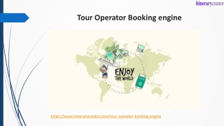 Tour Operator Booking engine