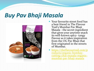 Buy Pav Bhaji Masala