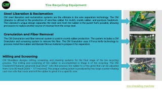 Tire Shredding Machine | CM Shredders