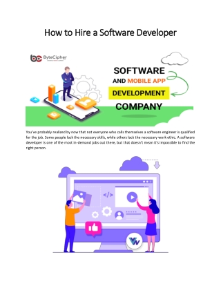 Hire Software Developers