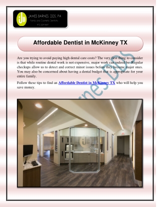 Affordable Dentist in McKinney TX