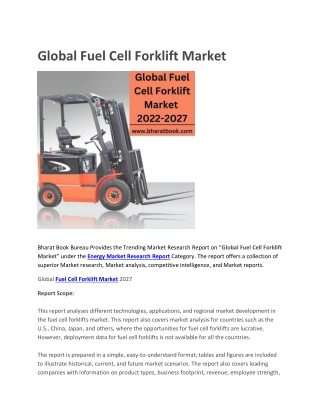 Global Fuel Cell Forklift Market