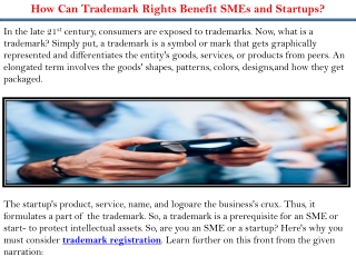 How Can Trademark Rights Benefit SMEs and Startups?