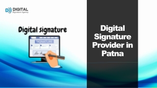 Digital Signature Provider in Patna