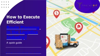 How to Execute Efficient Route Planning in the Logistics Industry