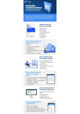 LinkedIn Content Ideas for Manufacturers