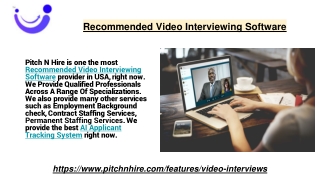 Recommended Video Interviewing Software