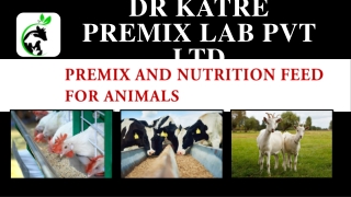 Premix and Nutrition Feed For Animals by Dr Katre Premix Lab Pvt Ltd
