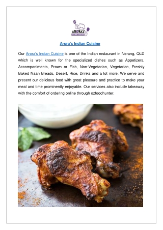 Up to 10% offer Arora's Indian Cuisine Nerang - Order Now