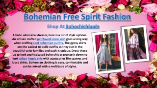 Bohemian Free Spirit Fashion