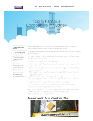 Largest businesses in Australia