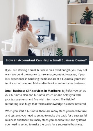 How an Accountant Can Help a Small Business Owner?